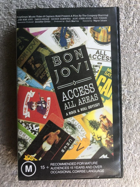 BON JOVI ACCESS All Areas A Rock & Roll Odyssey VHS Video