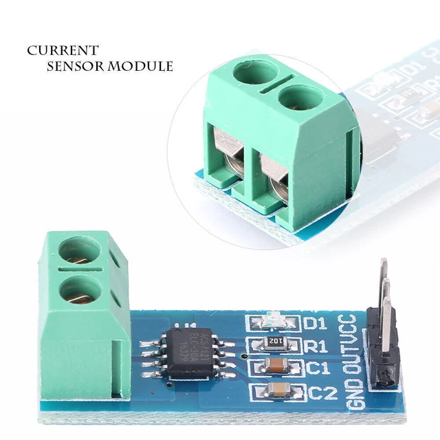 DESIGN 30A RANGE Current Sensor Module ACS712 Module Arduino module $6. ...