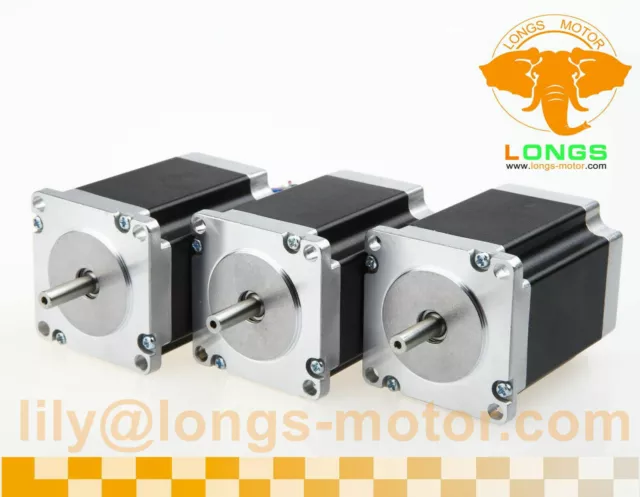 3PCS Nema23 Stepper Motor 23HS6620 single Shaft 185oz 2A 6leads 56MM CNC Router