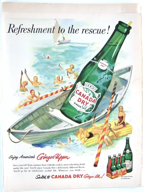 Canada Dry Vintage Soda Pop ad Refreshment to the rescue