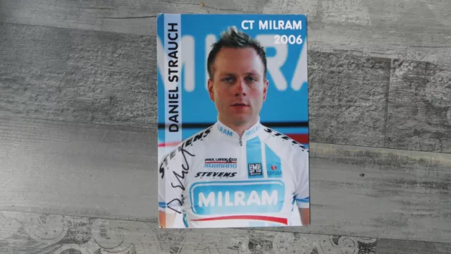 CYCLISME carte cycliste DANIEL STRAUCH Equipe CT MILRAM signée