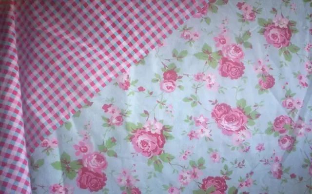 Ikea Rosali Einzelbettbezug + Kissenbezug rosa blau Cath Kidston