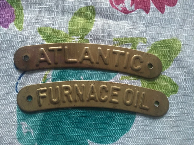 2 NOS Vtg Atlantic Richfield GAS STATION Can-Pump Tank TAG Rat Rod GASSER GM