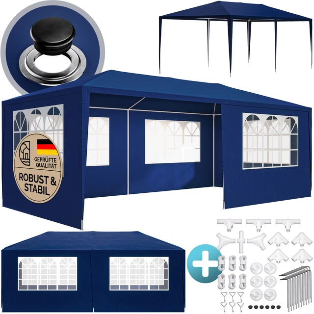 Pavillon Festzelt Gartenzelt 3x6m UV-Schutz 18m² Partyzelt Bierzelt Zelt Garten