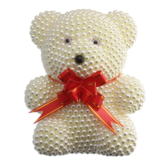 2pcs Dekorative Unfinished DIY Bär Ornamente DIY Bär Puppen 10