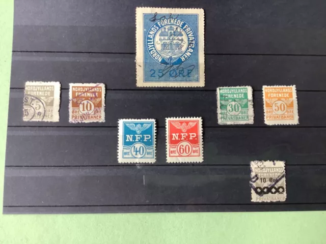Denmark N. F. P. railway parcels mounted mint & used stamps Ref A4449