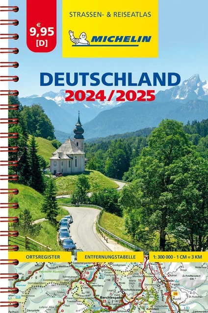 MICHELIN KOMPAKTATLAS DEUTSCHLAND 2023/2024 (Land-)Karte MICHELIN