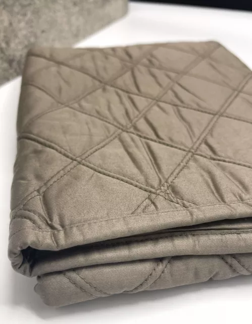 Restoration Hardware $89 Diamond Sateen Quilted Cotton King Pillow Sham 20x34”