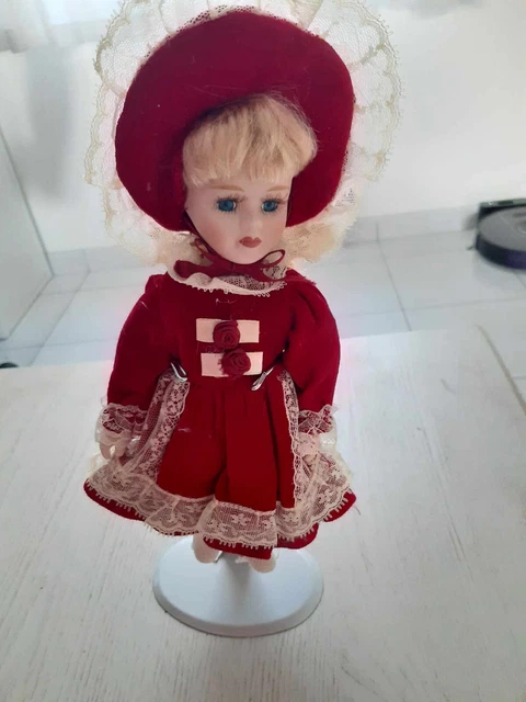 Grande poupée vintage en porcelaine française, figurine de femme victorienne, décoration shabby chic à collectionner, cadeau romantique pour elle, élément décoratif élégant - France