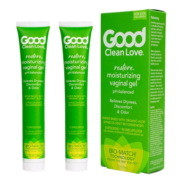 Gel vaginal hidratante Good Clean Love Restauration, pH equilibrado, a base de agua con...