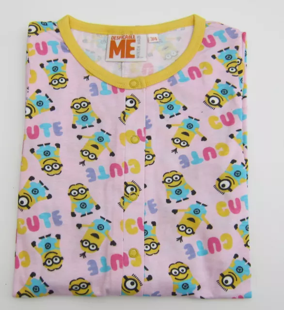 Pyjama Tout En Un Rose Despicable Me Minions 2-14 Ans Neuf Dans Son Sac