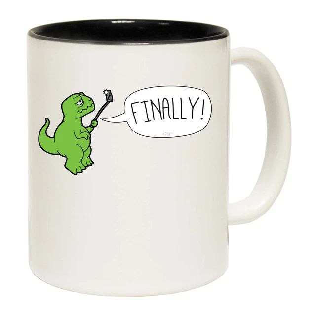 Trex Finally Selfie Dinosaur - Funny Novelty Coffee Mug Mugs Cup - Gift Boxed