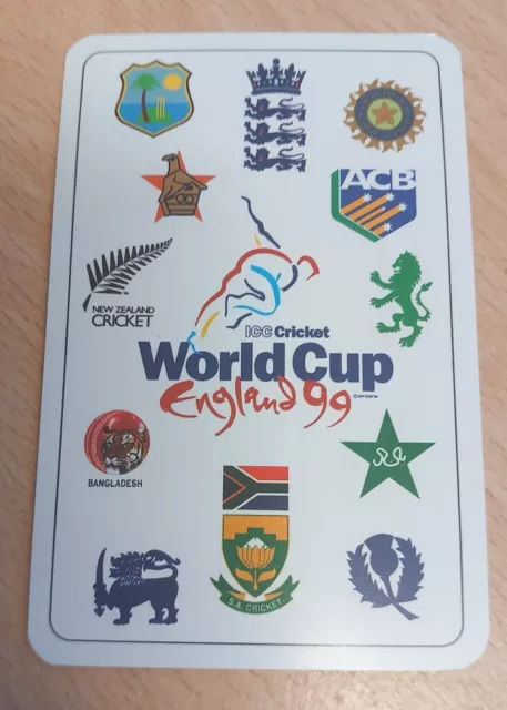 England 99 Cricket World Cup 8 FULL SETS of 52 Playing Cards (8 Teams). 2