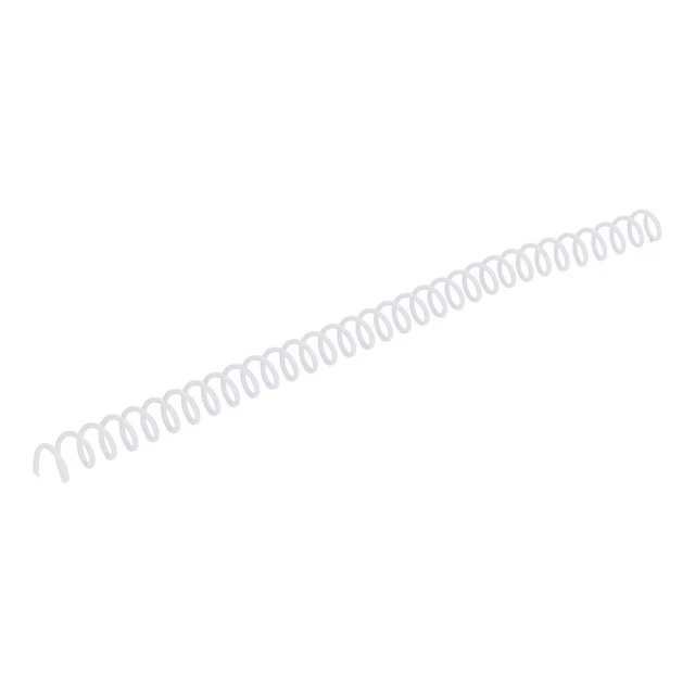 (White)Plastic Spiral Binding Spine Spiral Binding Coil ABS 30 Holes Long Life