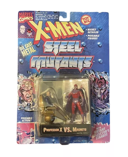 Marvel X-Men Die Cast Professor X VS. Magneto - Steel Mutants 1994 ToyBiz
