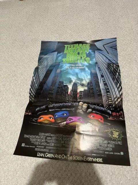 Vintage Movie Posters X3 Bundle Joblot 65cm X42cm Horror TMNT turtles Batman 90s