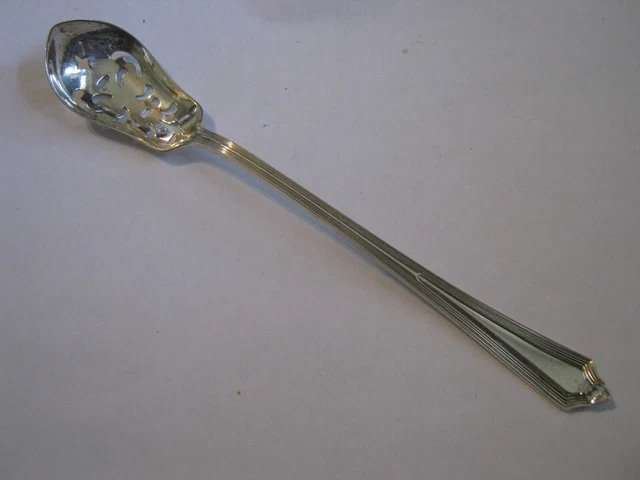 GORHAM STERLING PLYMOUTH 1911 Pierced Olive Spoon 5 3 4