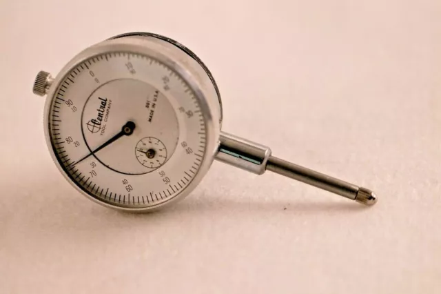 Central Tool Company 1.2" Range Dial Indicator 0.001" Precision