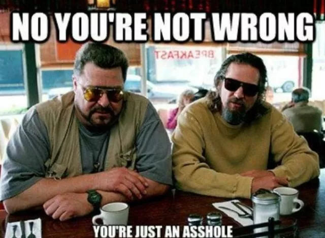 Big Lebowski "You're Not Wrong" Die Cut Glossy Fridge Magnet