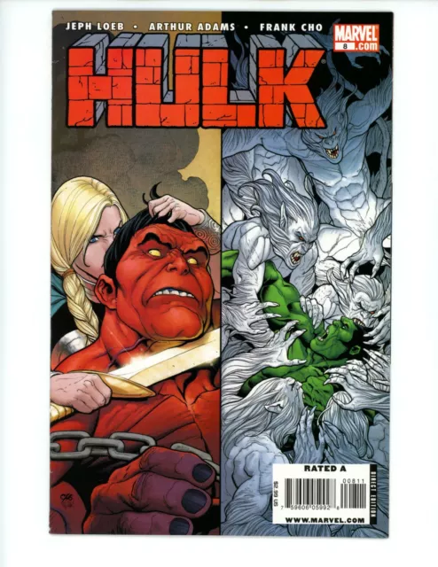 Hulk #8 Comic Book VF+ 2009 Red Hulk Marvel Comics Variant Frank Cho Cover