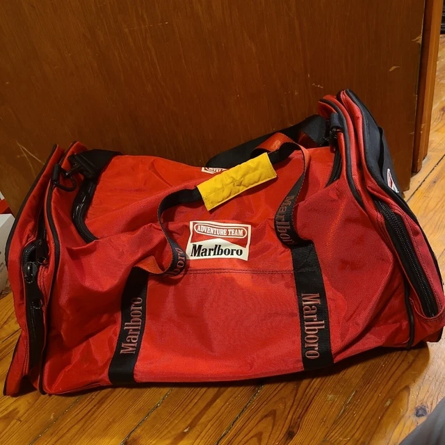 Vintage  Marlboro Duffle Bag gym Luggage Adventure Team Large Heavy Duty X large