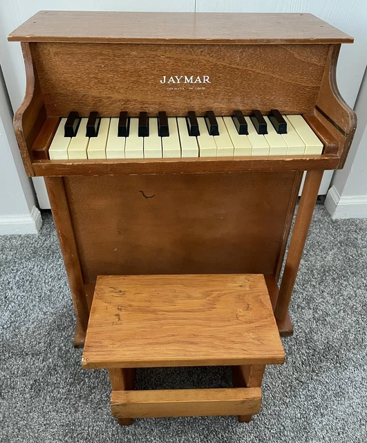 Vintage Jaymar Upright 25 Key Miniature Piano Keys All Work & Custom Stool Vintage Jaymar Upright 25 Key Miniature Piano Keys All Work & Custom Stool