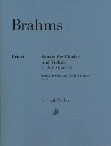 Sonate für Klavier und Violine G-dur op.78, Brahms, PORTOFREI VOM FACHHÄNDLER !