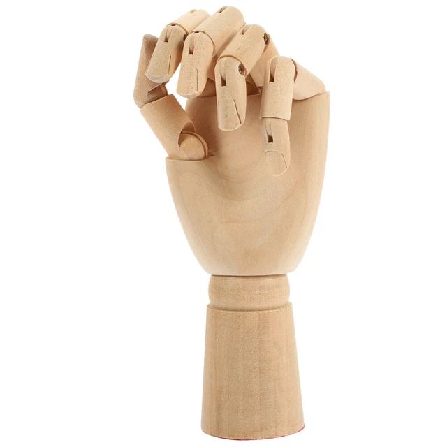 FLEXIBLE FINGERS MODEL Posable Wooden Figure Moveable Hand Articulated ...
