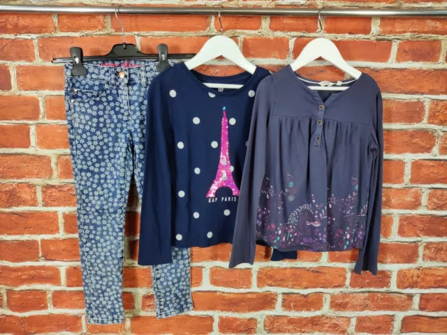 Girls Bundle Age 6-7 Years Fatface Gap M&S Jeans Top T-Shirt Paris Kids 122Cm