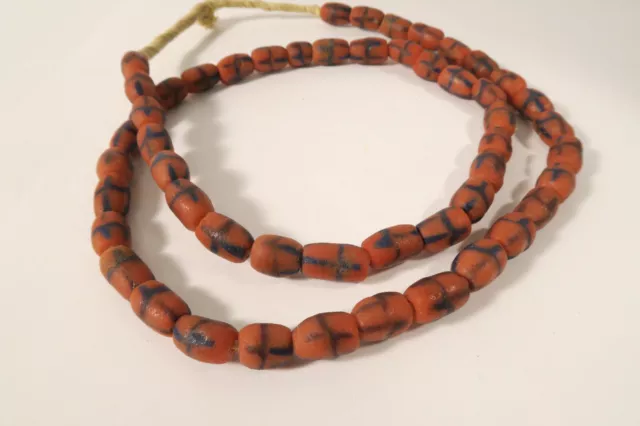 Alte schöne Glasperlen Ashanti EB00 Old Krobo Glass African Trade Beads Ghana