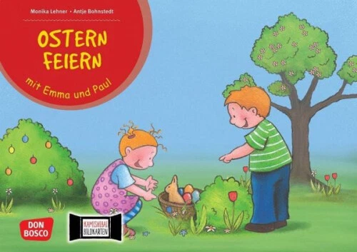 Don Bosco Medien|Ostern feiern mit Emma und Paul, Kamishibai Bildkartenset
