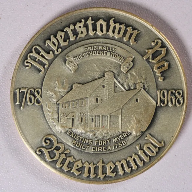 Vintage Myerstown PA Bicentennial Coin Token 1768 - 1968