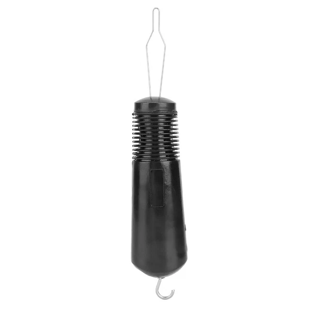 Herramienta de asistencia con botones de ropa de acero inoxidable gancho ayuda para aderezar HG
