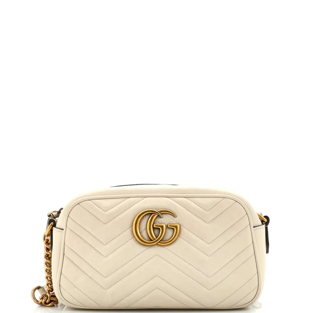 Gucci small gg marmont shop 2.0 matelassé leather camera bag
