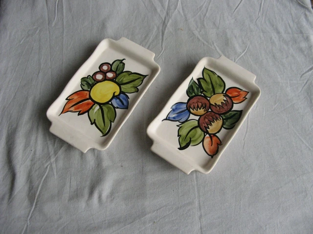 Rare Paire De Tisanieres En Faïence – Chiens Cortendorf G3 – Vintage