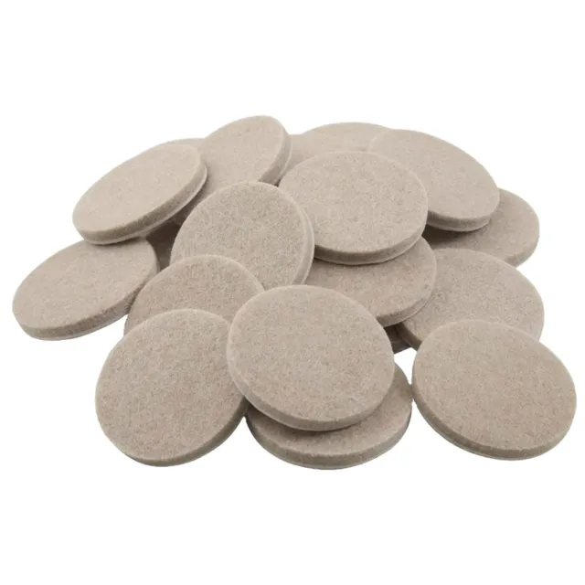 Felt pads 38mm round beige furniture pads. 5mm thick chair leg floor protectors