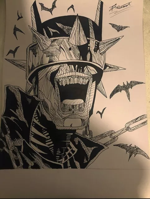 DC Drawing of Batman The One Who Laughs.