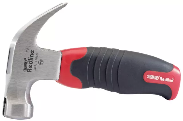 Draper Redline 283g (10oz) Fibreglass Shaft Stubby Claw Hammer 68833