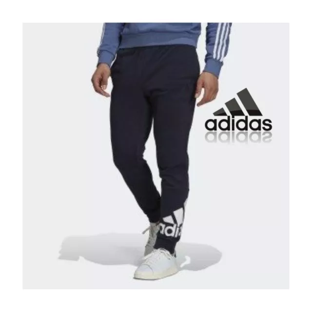 adidas Mens Joggers Jog Jogging Bottoms Track Pant Navy Sweat Pants Size M-4XL