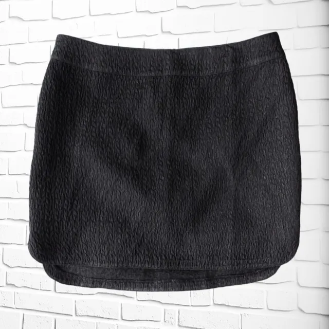 ZADIG & VOLTAIRE JASMINA DELUXE Skirt Womens Back Zip Mini Black Size 38