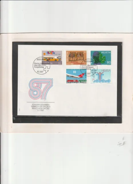 Schweiz-FDC Mi. Nr. 1335 - 1339 " Jahresereignisse " 3000 Bern 10.03.1987