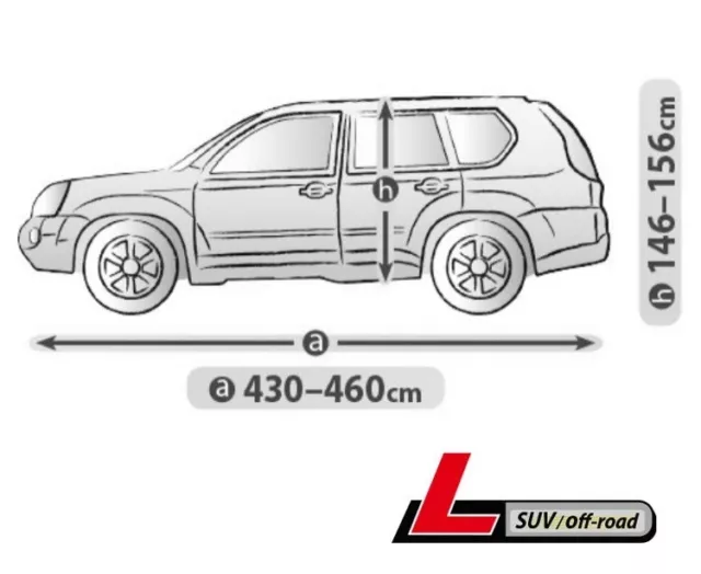 ABDECKPLANE VOLLGARAGE passend für VW TIGUAN II ab 2016 GANZGARAGE PLANE L SUV 2