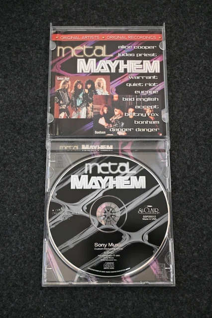 Metal Mayhem - Various Artists - 2002 - St. Clair / Sony Music - CD - Hair Metal
