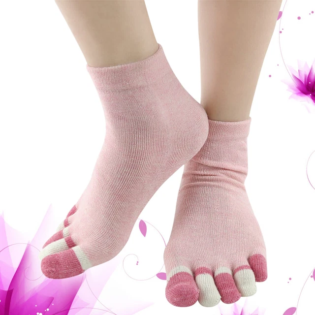 2 Pairs Cotton Toe Socks Ankle Socks Women Toe Socks Women Short 2