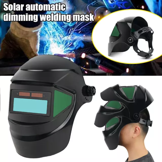 Masque casque soudage Soudeurs assombrissement automatique Arc Tig Solar Powere(