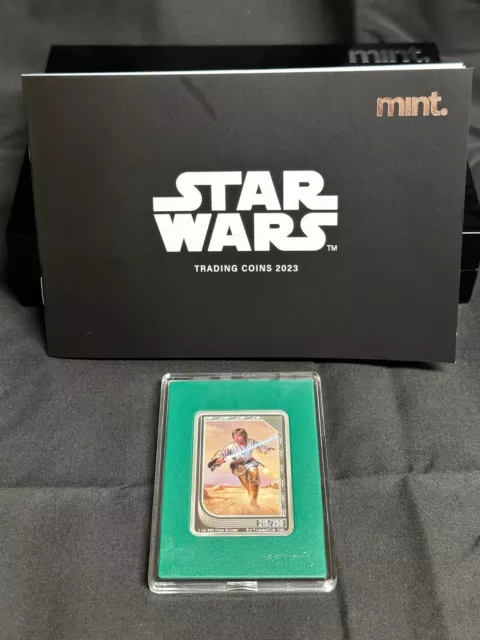 2023 Niue Star Wars Mint Trading Coin Card Luke Skywalker 1 oz .999 silver #215