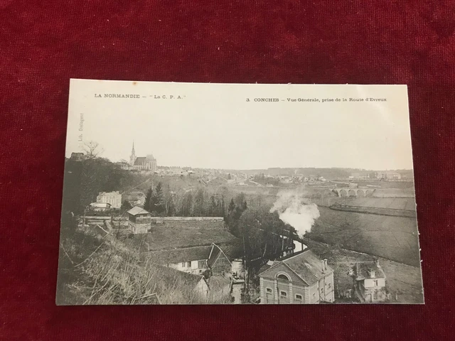 CPA Normandy N44 layers general view taken from the road d evreux