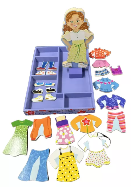 Melissa & Doug Maggie Leigh MAGNETIC DRESS UP SET 27 Pieces Complete