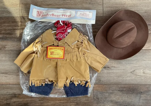 Wild West “Paw” Cornelius Vanderbear Bear 20" Traveling Rodeo Show Outfit 1991
