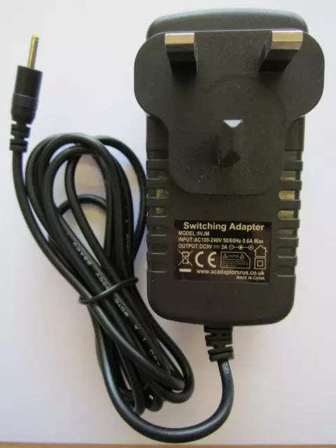 Ebode Bluetooth Headset Reciever 9V Mains AC-DC Adaptor Power Supply Charger UK